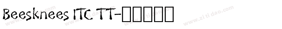 Beesknees ITC TT字体转换